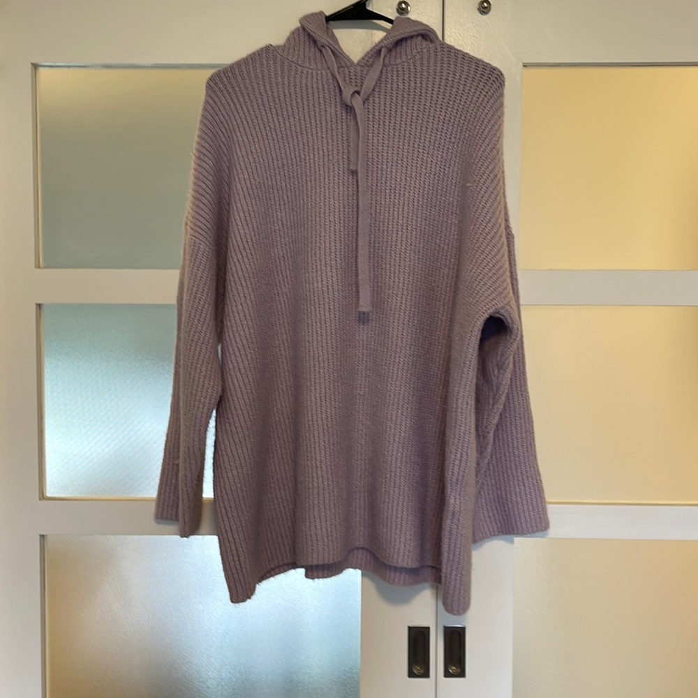 Lilac Cozy Sweater with Hood